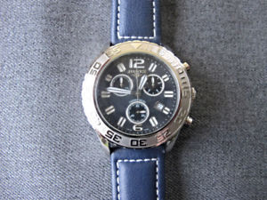 【送料無料】very gently used justex swiss sportline chronograph watch working properly 【送料無料】very gently used justex swiss sportline chronograph watch working properly