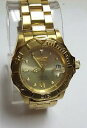 yzinvicta gold plated 600 ft professional diver automatic watch 21 jewels