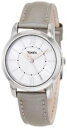 【送料無料】timex womens t2n683 elevated classics dress uptown chic silver metallic leat