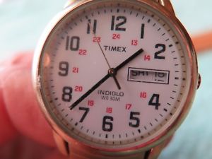 【送料無料】vintage timex wr 30m cr 2016 cell indiglo watch working and lights up