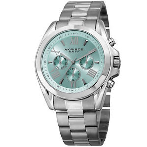 【送料無料】akribos xxiv womens ak951ssbu multifunction silver tone stainless steel watch 【送料無料】akribos xxiv womens ak951ssbu multifunction silver tone stainless steel watch