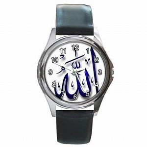 楽天hokushin【送料無料】allah islam god muslim arabic leather watch