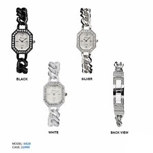 geneva elegant ladies rhinestone watch 22mm※注意※NYからの配送になりますので2週間前後お時間をいただきます。人気の商品は在庫が無い場合がございます。ご了承くださいませ。サイズの種類の商品は購入時の備考欄にご希望のサイズをご記載ください。　携帯メールでの登録ですと楽天からのメールが届かない場合がございます。