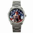 楽天hokushin【送料無料】john wayne true grit american movie cowboy stainless steel watch