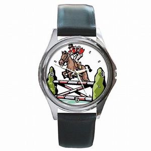 【送料無料】equestrian horse rider english riding leather watch 【送料無料】equestrian horse rider english riding leather watch