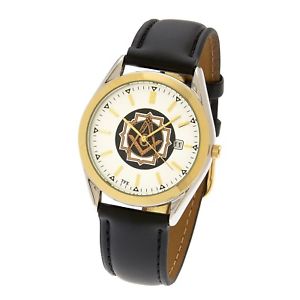【送料無料】mens two tone tfx by bulova masonic blue lodge watch
