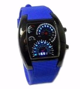【送料無料】orologio cruscotto da polso digitale a led sport uomo donna cinturino fon 1032
