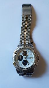 【送料無料】classic accurist mb305 gents chrono 50m steel gold coloured