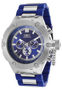 【送料無料】 mens invicta 19233 corduba polyurethane blue bracelet watch