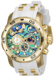 【送料無料】24840 invicta 48mm mens yellow steel amp; polyurethane strap watch