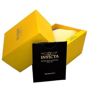 【送料無料】22343 invicta 50mm gents yellow steel amp; silicone strap chrono watch