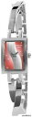 【送料無料】excellanc analoge damenuhr silberrot quarzuhrwerk neu 027(2)