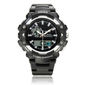 【送料無料】ohsen ad1506 analog digital waterproof men sport watch