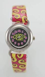 【送料無料】groovy girl, kids leather stainless steel water resistant quartz battery watch 【送料無料】groovy girl, kids leather stainless steel water resistant quartz battery watch