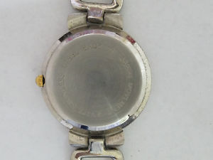 【送料無料】two tone large numbers quartz watch 7788