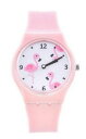 yzmontre bracelet silicone rose motif flamand rose pour jeune fille