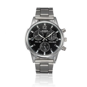 【送料無料】migeer gents pilot navigator aviation military 40mm stainless steel quartz watch