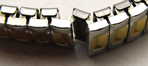 【送料無料】vintage 7 watch times square no numbers, date silver amp; gold tone analog works