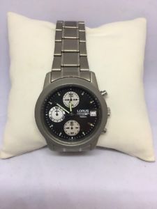 【送料無料】lorus chronograph titanium ref rjn47cx9