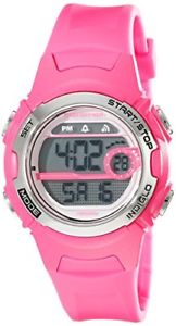 【送料無料】timex womens marathon 50m digital display night light pink resin watch t5k771