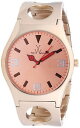 yztoywatch cu11pg womens cuff rose goldtone stainless steel watch