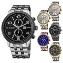 【送料無料】mens august steiner as8069 swiss quartz multifunction coin edge bezel watch(2)