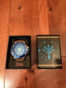 【送料無料】legend of zelda watch wild hyrule crest with leather strap rare cosplay mens