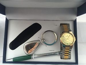 【送料無料】my wish mens gift set with an analogue quartz geneva watch easy to read