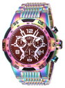 yzinvicta mens speedway quartz chrono 100m iridescent stainless steel watch 28013