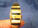 【送料無料】lucerne vintage swiss striped bracelet wrist watch stainless steel quartz