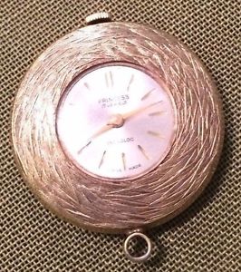 【送料無料】vintage goldtone 17 jewels windup princess incabloc pendant watch beautiful 【送料無料】vintage goldtone 17 jewels windup princess incabloc pendant watch beautiful