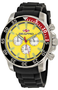 【送料無料】seapro mens scuba explorer chrono 200m stainless steelsilicone watch sp8333