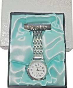 【送料無料】personalised nurses fob watch engraved medical graduation watch gift for her