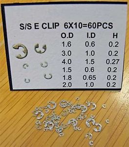 【送料無料】chronograph watch pusher button circlips cclips 60x assorted cir clip ring 10 【送料無料】chronograph watch pusher button circlips cclips 60x assorted cir clip ring 10