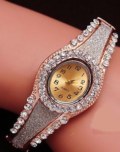 【送料無料】18k rose gold austrian crystal women bracelet wrist watch 【送料無料】18k rose gold austrian crystal women bracelet wrist watch