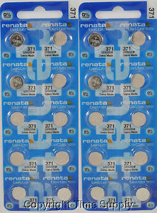 【送料無料】20 pc 371 renata watch batteries sr920sw free ship 0 mercury 【送料無料】20 pc 371 renata watch batteries sr920sw free ship 0 mercury