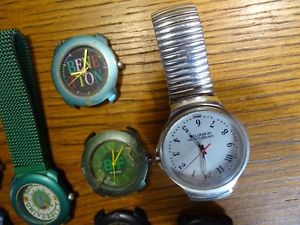 【送料無料】lot anciennes montres quartz pour pices ou restauration benetton