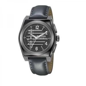 【送料無料】orologio uomo breil escape tw0974 chrono vera pelle grigio nero sub 100mt