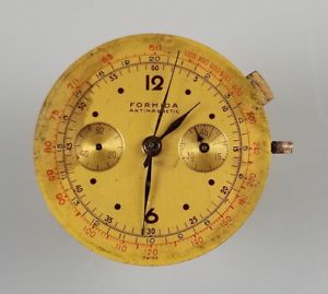 【送料無料】vintage 2 register chronograph wrist watch movement landeron 55 【送料無料】vintage 2 register chronograph wrist watch movement landeron 55