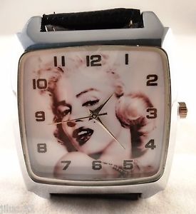 【送料無料】 montre marylin vintage bracelet cuir icne