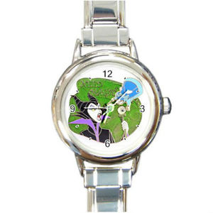 【送料無料】maleficent need magic watch round italian charm watch wristwatch 【送料無料】maleficent need magic watch round italian charm watch wristwatch