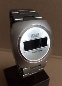 【送料無料】mike microtime lcd vintage digital watch uhr montre usa