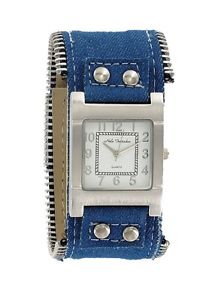 【送料無料】orologio donna nele fortados bracciale in jeans b747