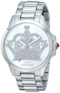 ジューシークチュール 【送料無料】juicy couture womens 1901215 jetsetter analog display quartz silver watch