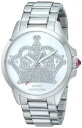 【送料無料】juicy couture womens 1901215 jetsetter analog display quartz silver watch(2)