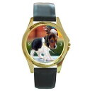 【送料無料】christmas beagle puppy dog goldtone watch 9 other stls sports, charm, stainless