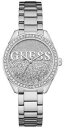 yzguess womens glitter girl stainless steel bracelet w0987l1 watch 18