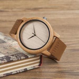 【送料無料】wooden watch for men women bamboo wood quartz watch with scale soft leather stra 【送料無料】wooden watch for men women bamboo wood quartz watch with scale soft leather stra