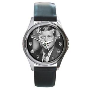 楽天hokushin【送料無料】john f kennedy jfk custom round metal watch ww16