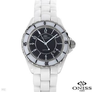 【送料無料】oniss ladies ceramic and stainless steel quartz watch model on8046l 【送料無料】oniss ladies ceramic and stainless steel quartz watch model on8046l